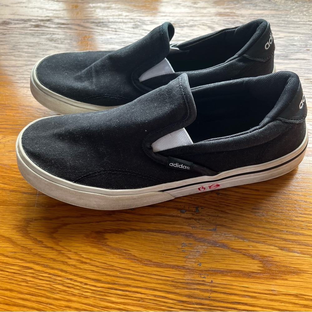 adidas Slip-On Canvas Sneakers - Black